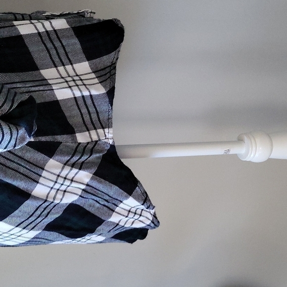 beachlunchlounge plaid button down lightweight flannel with back buttons - Picture 8 of 10